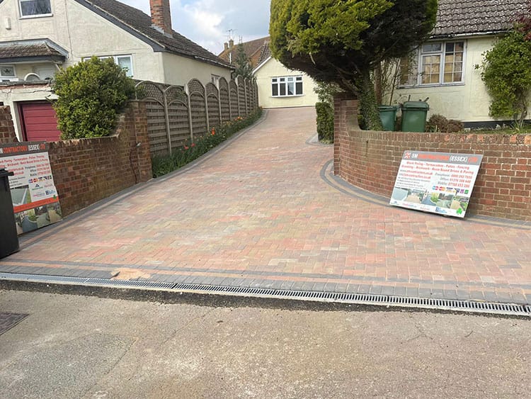Professional block paving driveway installation