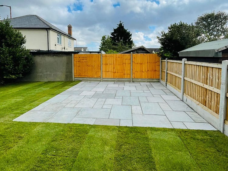 Decorative block paving with intricate patterns